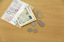 A7ジッパーバック お金/会費画像