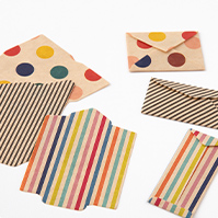 自分で作るミニ封筒セット