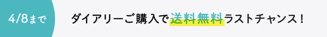 ダイアリー1点で送料無料ラストチャンス