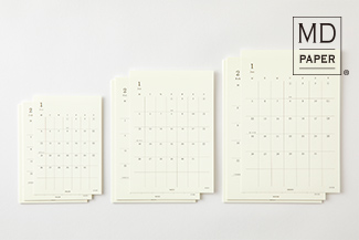 【MDダイアリーシール】 マンスリーブロック 手帳 2026年版