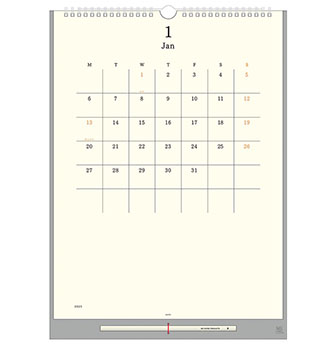ミドリのカレンダー 2025年版 MDカレンダー 壁掛