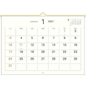  ハンガーカレンダー