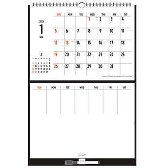  ホワイトボードカレンダー＜M＞