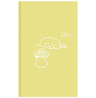 イヌ柄 黄色 商品画像