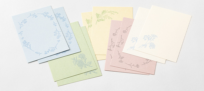 「花色和紙」はがき