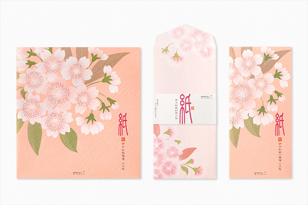 商品紹介「紙シリーズ」桜レター｜ミドリオンラインストア