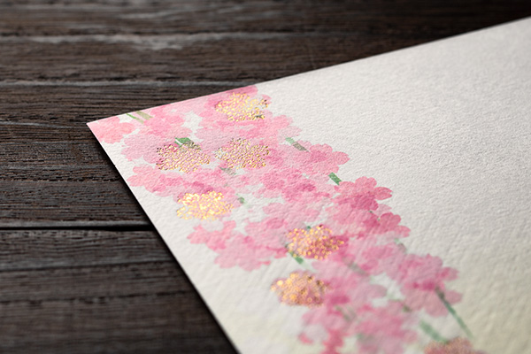 商品紹介「紙シリーズ」桜レター｜ミドリオンラインストア