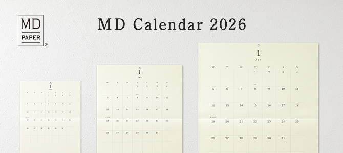 2026年版 MDカレンダー（卓上・壁掛け）