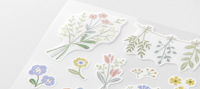 花のシール