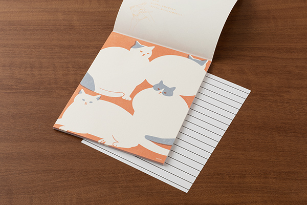 きまぐれ便せん ネコ柄(20597006)｜ミドリオンラインストア
