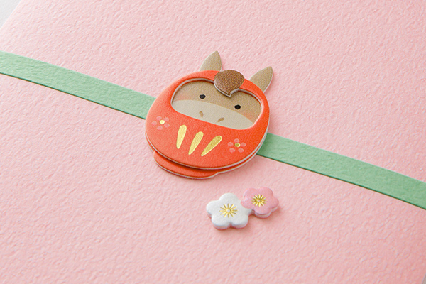 祝儀袋｜PC おとし玉 金封 干支だるま柄 午(25693006)｜ミドリ