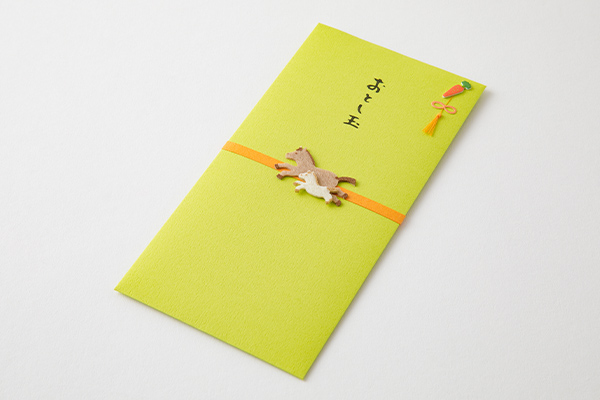 祝儀袋｜PC おとし玉 金封 馬親子柄(25695006)｜ミドリ