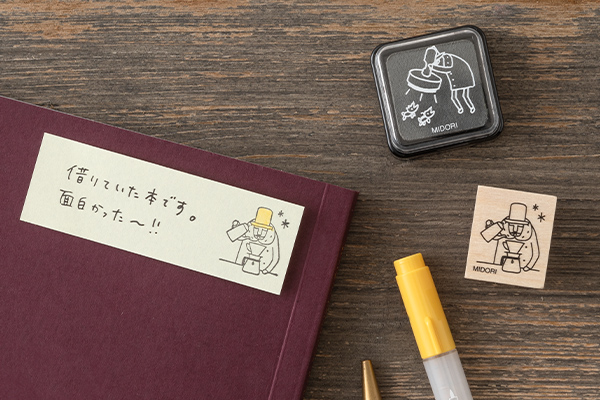 スタンプ 木製 C柄 オジサン30th(35601006)｜ミドリオンラインストア
