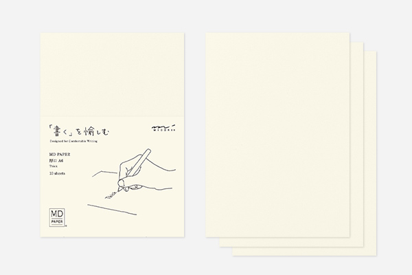 ミドリ】【限定】MD用紙<A6> 厚口 10枚パック(91804057)