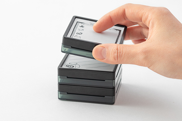 スタンプ 浸透印 インクコレクション柄 A(91804279)｜ミドリオンライン