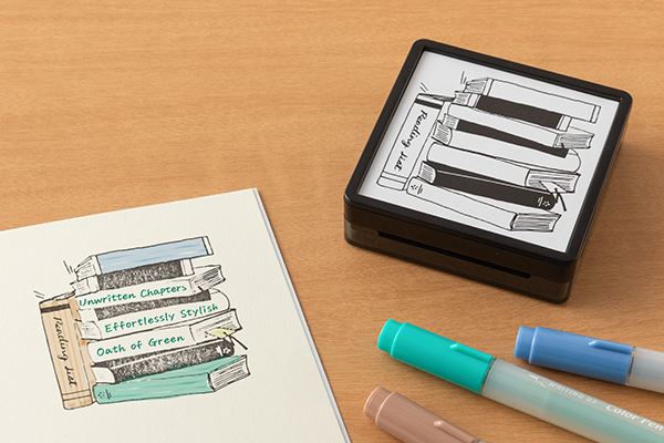 【未使用】LC TONGUE ナチュラル スタンプ有 MDS BtoB |#ミドリ (国内販売のみ) スタンプ 浸透印スタンプ 電話柄