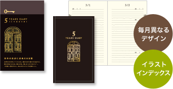 毎月異なる扉デザイン。イラストインデックス