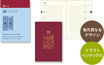 毎月異なる扉デザイン。イラストインデックス