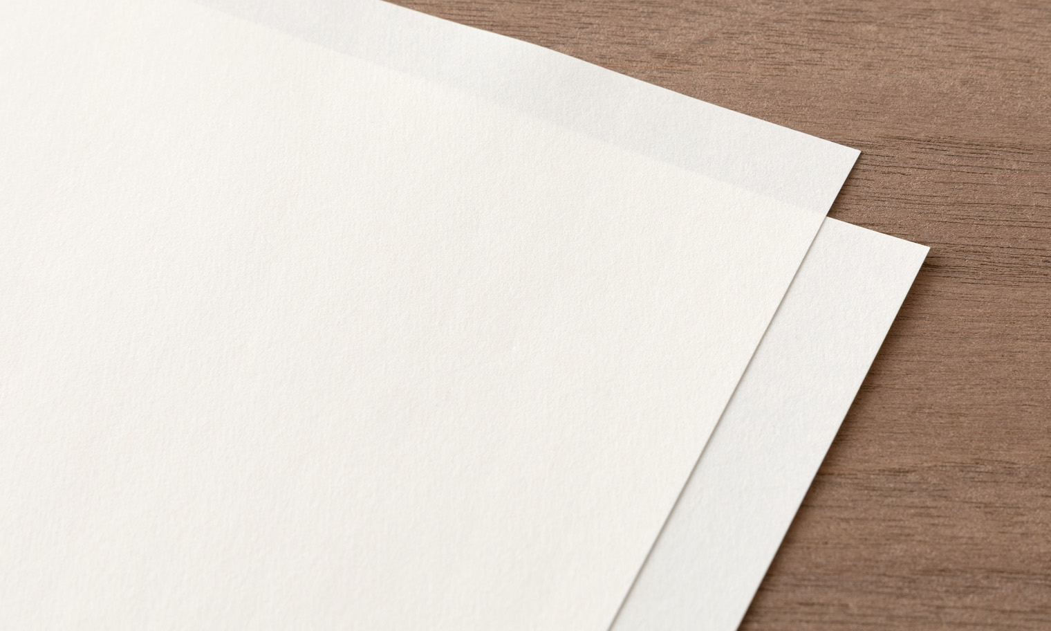 「MD用紙コットン」2枚を重ねた様子