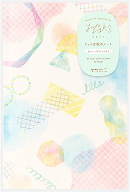 ノート＜B6＞ ゆるログ 水彩柄｜MIDORI