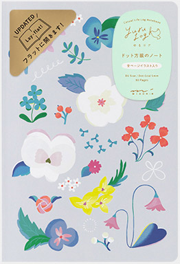 ノート＜B6＞ ゆるログ 花柄